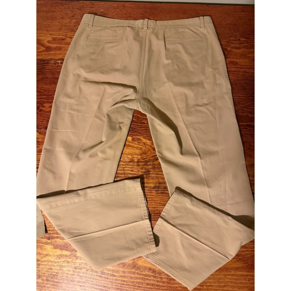 Even Tide Chino Pants Men 40x34 Khaki Tan Relaxed Fit 100% Cotton. - Picture 2 of 5